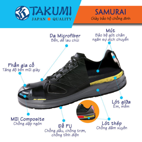 Giày bảo hộ Takumi Samurai - Ảnh 3
