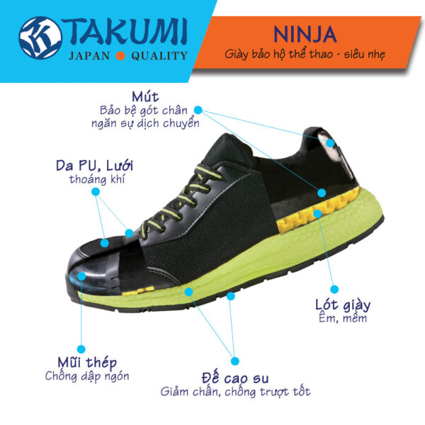 Giày bảo hộ Takumi Ninja - Ảnh 4